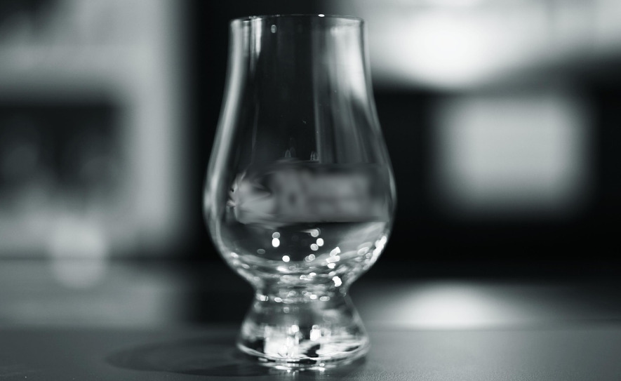 Glencairn whiskyglas, tomt glas